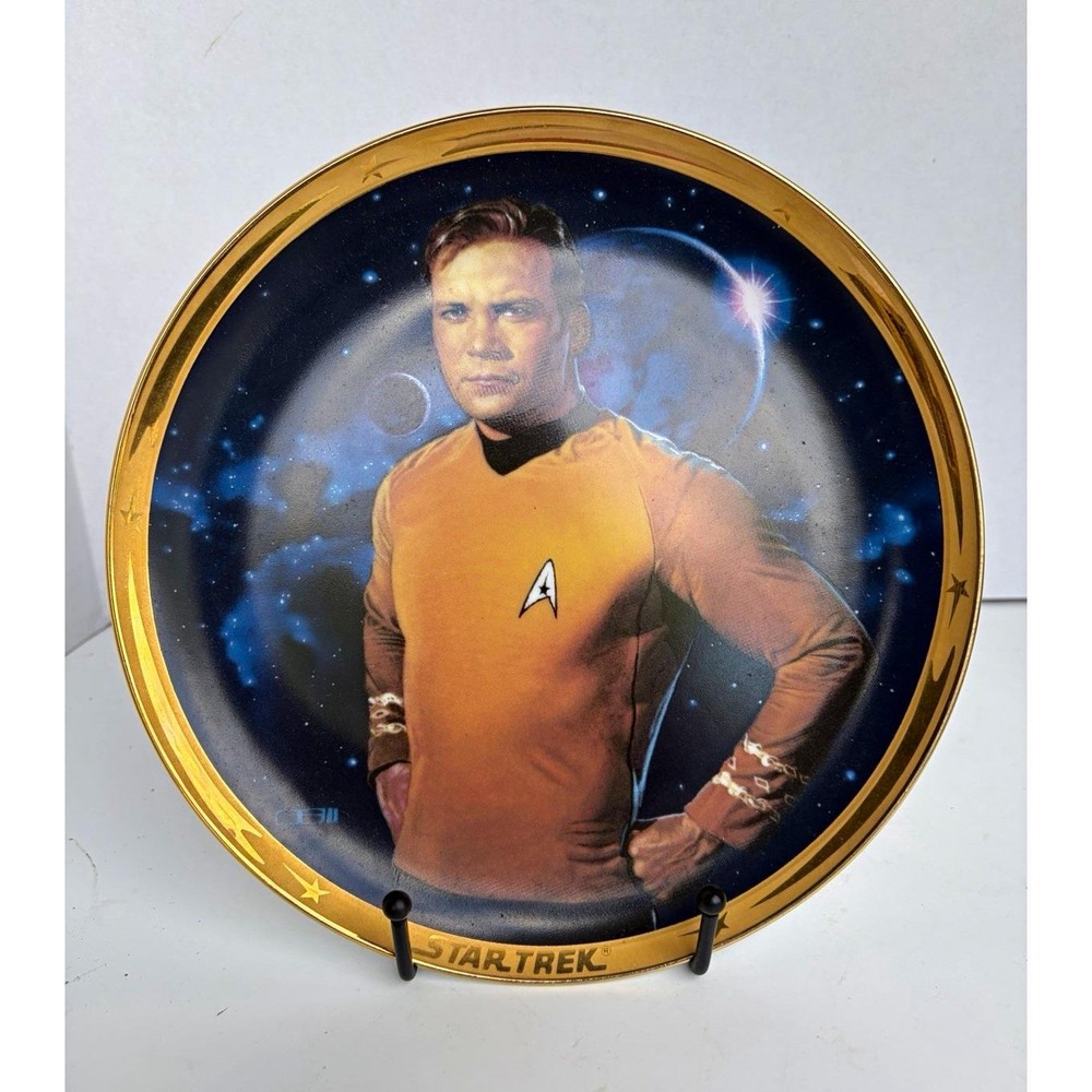 The Hamilton Collection Star Trek Kirk 25th Anniversary Plate #1162K